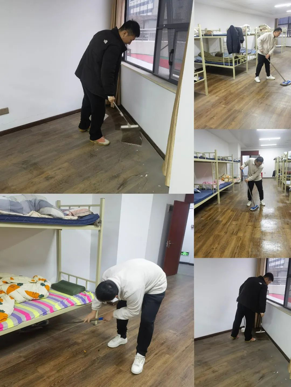 機(jī)關(guān)團(tuán)支部組織志愿者開(kāi)展“扮靚新宿舍，溫情暖人心”集中清掃活動(dòng)