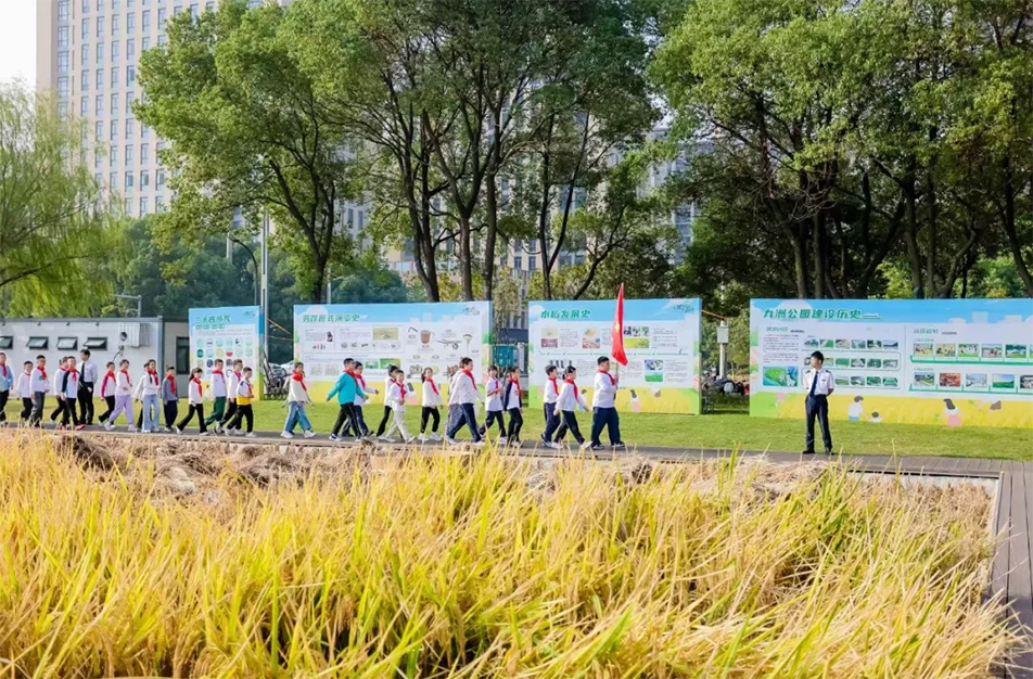 九洲公園舉辦“南昌城里有點(diǎn)田”秋收體驗(yàn)活動(dòng) 青少年體驗(yàn)農(nóng)耕文化 九洲公園舉辦“南昌城里有點(diǎn)田”秋收體驗(yàn)活動(dòng) 青少年體驗(yàn)農(nóng)耕文化